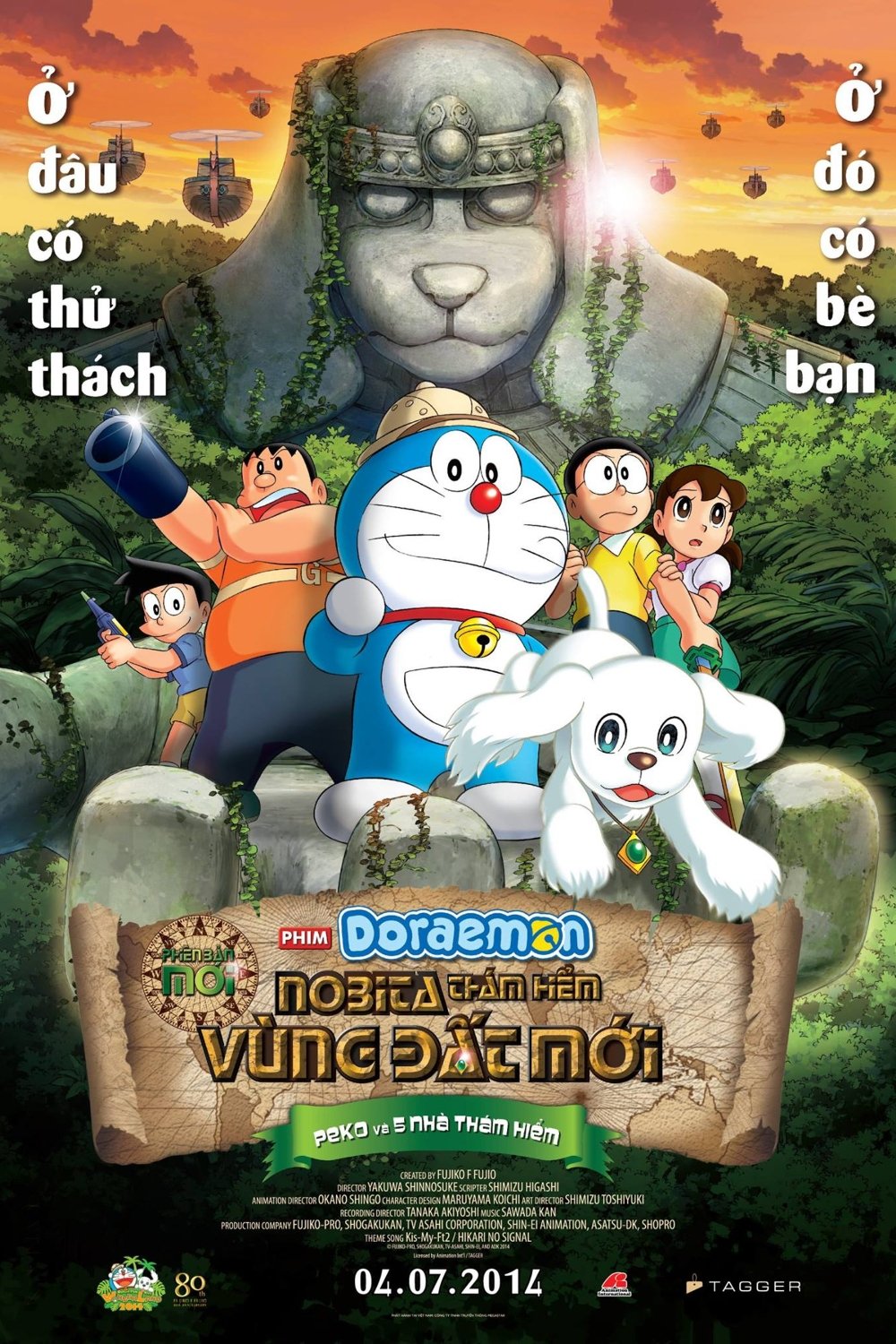 Xem phim Doraemon: Nobita Thám Hiểm Vùng Đất Mới – Peko và 5 Nhà Thám Hiểm - Motchill