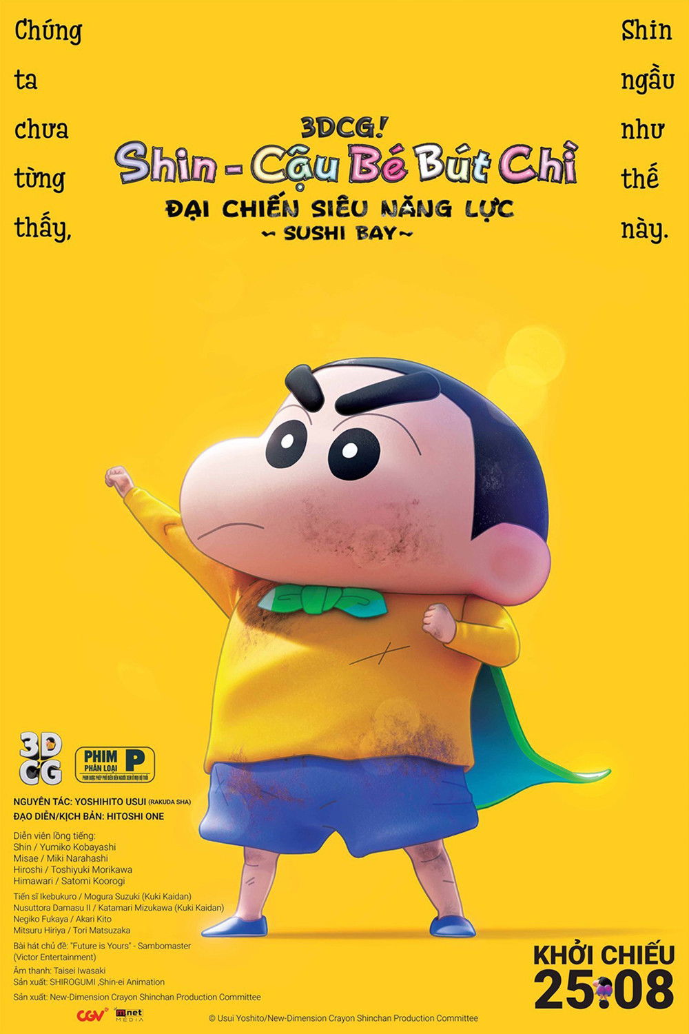 Xem Phim Shin - Cậu Bé Bút Chì 31: Đại Chiến Siêu Năng Lực ~ Sushi Bay ~ Full